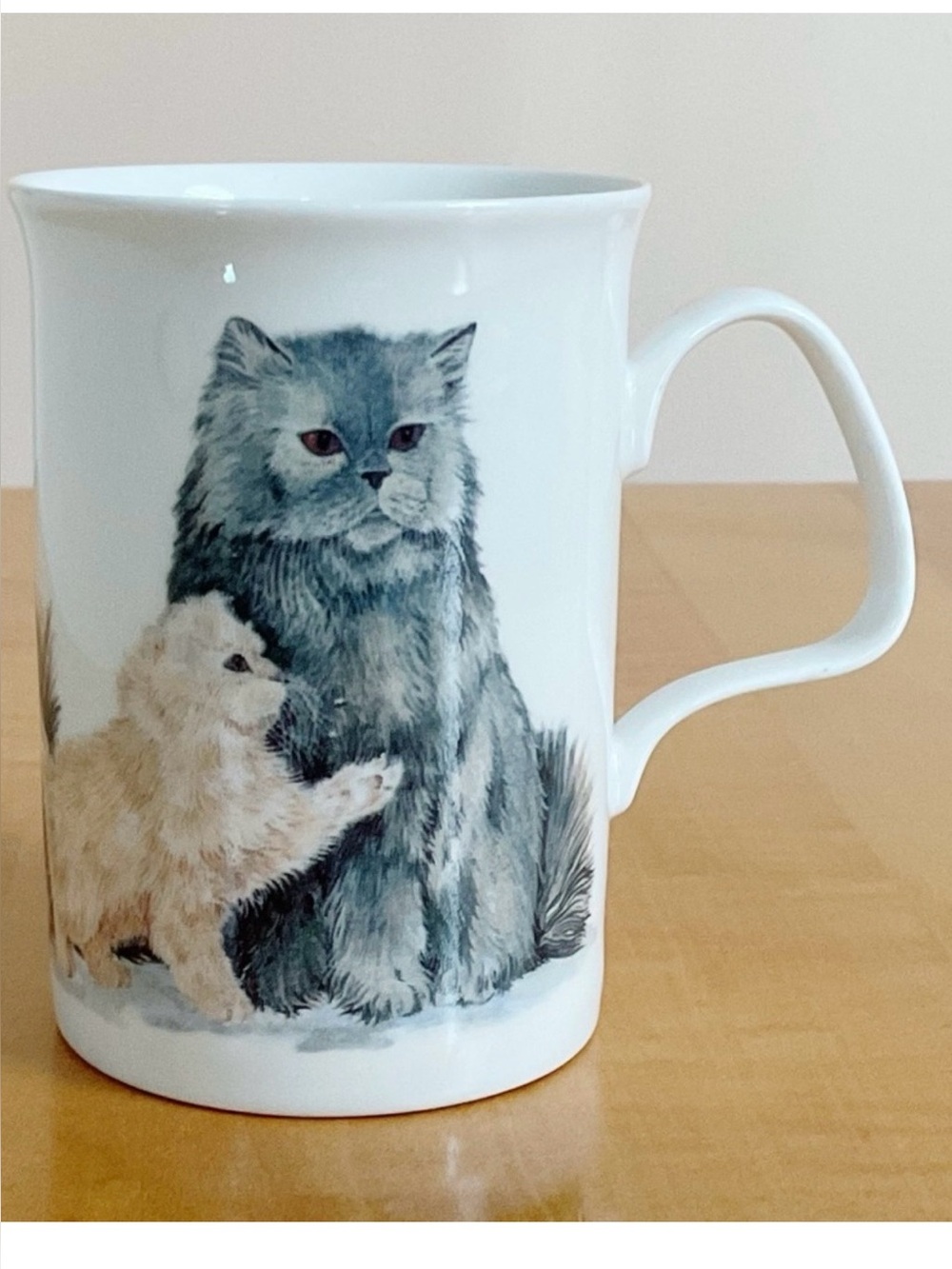 Roy Kirkham Cat Lovers Bone China Tea Coffee Mug England 1989 Vintage